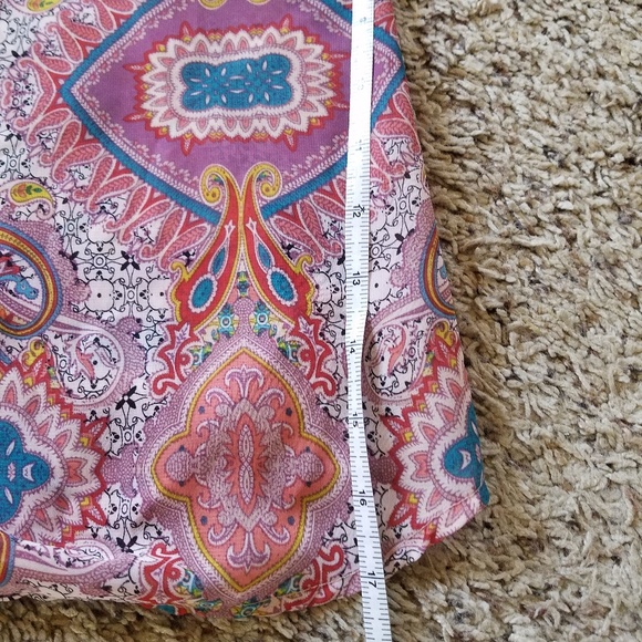 Sheer Printed Blouse | Mossimo • XXL - Picture 5 of 8